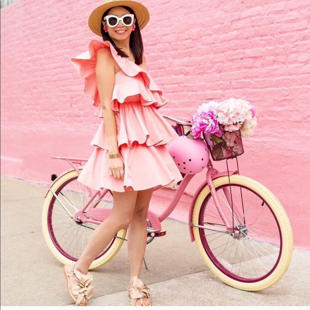 Zara *REPOSH* One Shoulder Ruffle Dress L